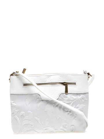 Renata Corsi SS22 RC 8087 White Leather Bag