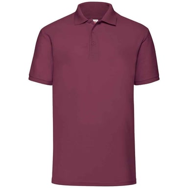 Fruit of the Loom Mens Pique Polo Shirt (Burgundy)