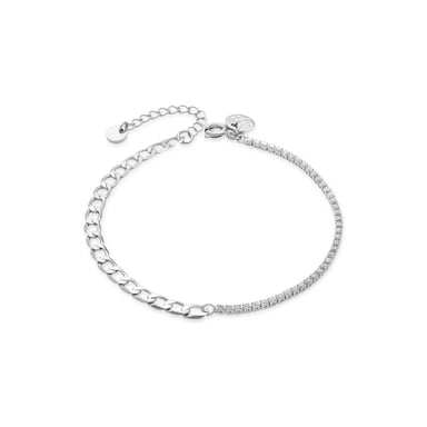 Luxenter Nirik bracelet,made of shiny zirconia, rhodium plated