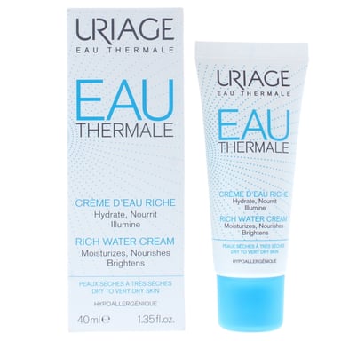 Uriage Eau Thermale Rich Water Cream 40ml Very Dry To Dry Skin