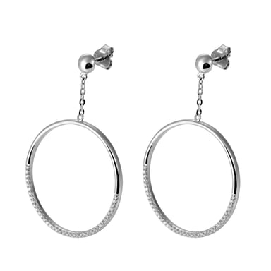 Orphelia 'Bliss' Dames 925 Sterling Zilver Oorbellen - Zilver ZO-7460