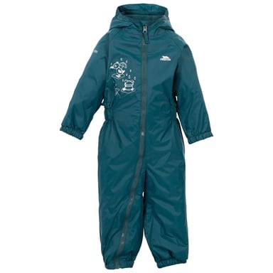 Trespass Baby Unisex Dripdrop Vadderad Vattentät Regndräkt (Teal)