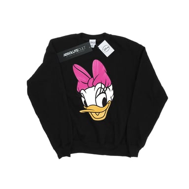 Disney Womens/Ladies Daisy Duck Head Painted Sweatshirt (Black)