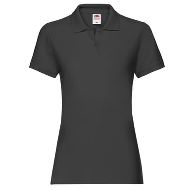 Fruit of the Loom Womens/Ladies Premium Polo Shirt (Black)