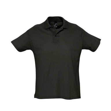 SOLS Mens Summer II Polo Shirt (Black)