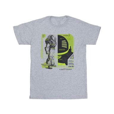 Disney Mens Lightyear Buzz Tech Panel T-Shirt (Sports Grey)