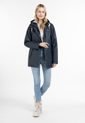 ICEBOUND Gewatteerd regenjack stadsregen Dames marine