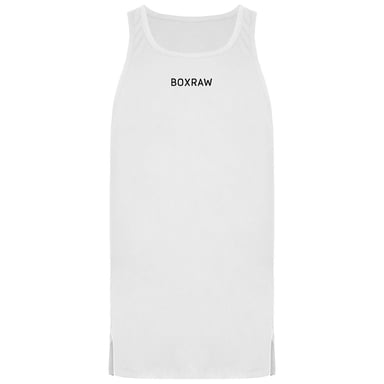 BoxRaw SMRT-TEC Mens White Stringer Tank Top