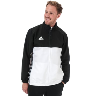 Men's adidas T16 Team Jacket in Black-White