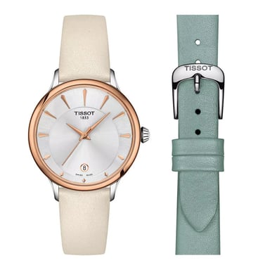 Tissot Odaci-t-lady Dames Blauwe Horloge T1332102603100