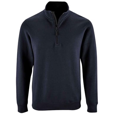 SOLS Mens Stan Zip Standing Collar Jumper (French Navy)