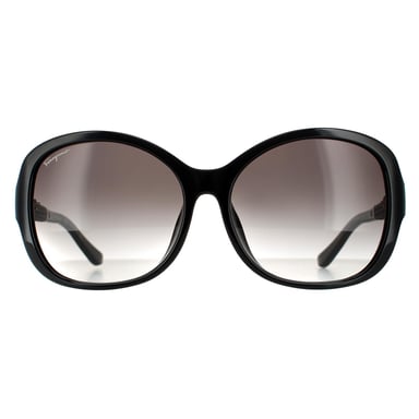 Salvatore Ferragamo zonnebril SF744SLA 001 Zwart grijze gradiënt
