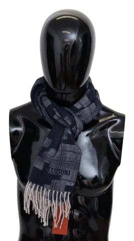Missoni Men's Multicolor Cashmere Knit Unisex Neck Wrap Shawl
