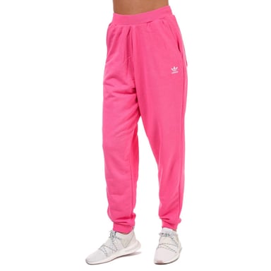Women's adidas Originals Trefoil Essentials Cuffed Joggers in Pink