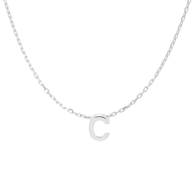 Luxenter Sterling Silver 925 rodiumpläterat halsband - Alfabet