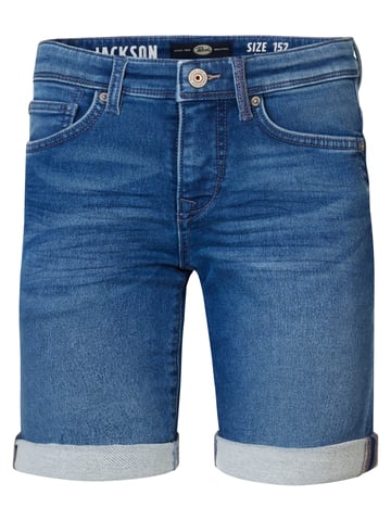 Petrol Industries - Jongens Denim Short Tidalize - Blauw