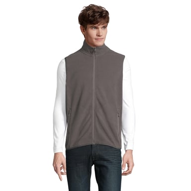 SOLS Unisex Adult Factor Fleece Zipped Body Warmer (Charcoal Grey Solid)