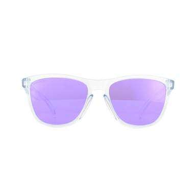 Oakley Square Unisex Polished Clear Prizm Violet Sunglasses