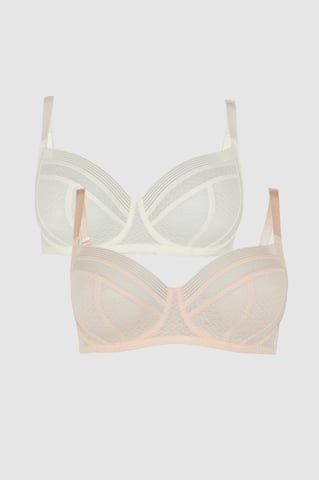 DD+ 2PP Geo Mesh Balcony Bra