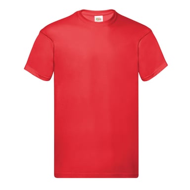 Fruit of the Loom Mens Original T-Shirt (Red)