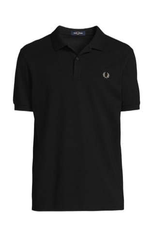 GBFred Perry slim fit polo met logo black/chrome