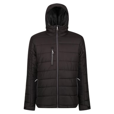 Regatta Mens Navigate Thermal Padded Jacket (Black/Seal Grey)