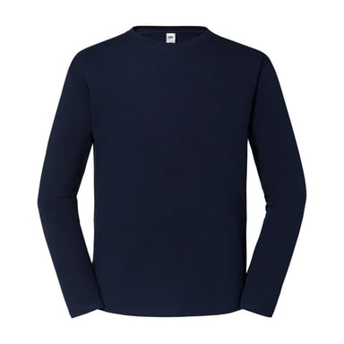 Fruit of the Loom Unisex Adult Iconic 195 Long-Sleeved T-Shirt (Deep Navy)