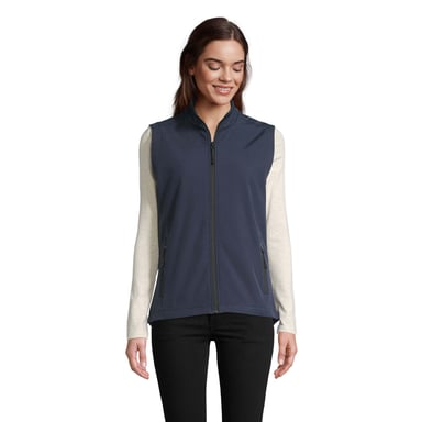 SOLS Womens/Ladies Race Softshell Body Warmer (French Navy)
