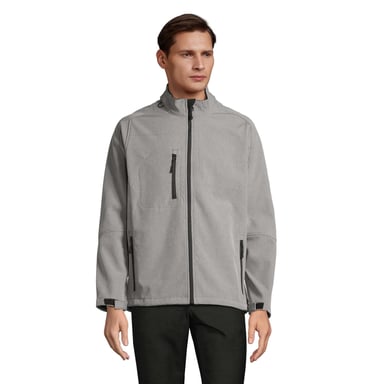 SOLS Mens Relax Soft Shell Jacket (Grey Melange)