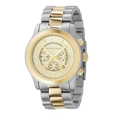 Michael Kors Mens Watch Quartz silver gold