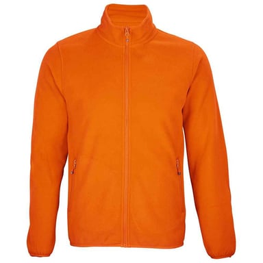 SOLS Mens Factor Zipped Fleece Jacket (Orange)