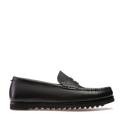 Bally Mens Noley Slip on Platform Loafers in Black