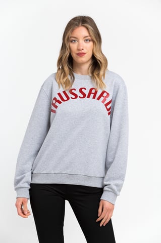 Trussardi Women's Gray Cotton Sweater