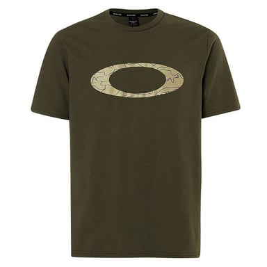 Oakley Short Sleeve Crew Neck Green Mens Ellipse Line Camo T-Shirt 457359 86V