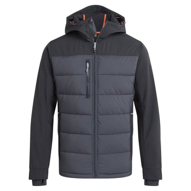 Craghoppers Mens Castleford Hybrid Jacket (Svart/Kolgrå)