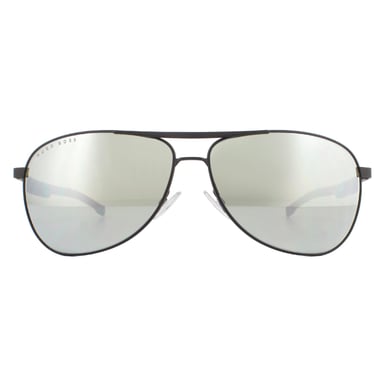 Hugo Boss Sunglasses BOSS 1199/N/S 003/T4 Matte Black Silver Mirror
