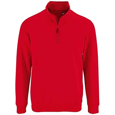 SOLS Mens Stan Zip Standing Collar Jumper (Red)