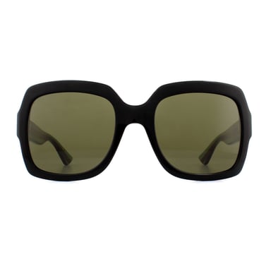 Gucci Zonnebril GG0036S Zwart Groen Glitter En Rood Groen