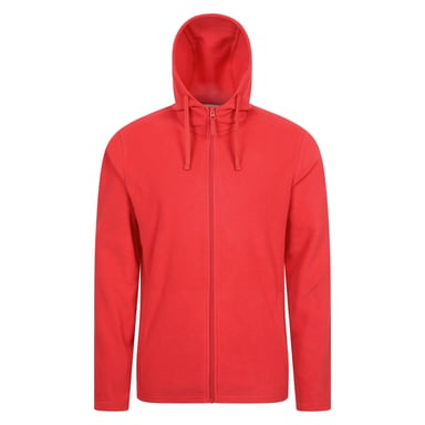Mountain Warehouse Mens Camber Fleece Full Zip Hoodie (Active Red)