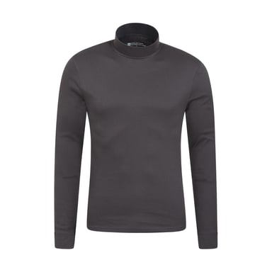 Mountain Warehouse Mens Meribel Turtle Neck Base Layer Top (Grey)