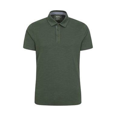Mountain Warehouse Mens Hasst II Organic Polo Shirt (Green)