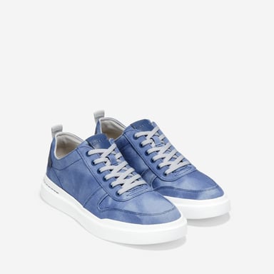 Cole Haan GrandPro Rally Canvas 100% Katoen Heren Insignia Blauw/Optisch Wit Trainers