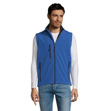 SOLS Mens Rallye Softshell Sleeveless Gilet (Royal Blue)