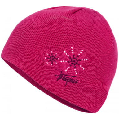 Trespass Childrens Girls Sparkle Knitted Beanie Hat (Cassis)