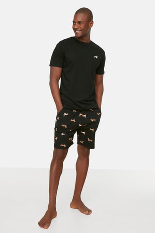 Trendyol Men's Crew neck Pajama Set