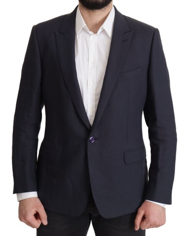 Dolce & Gabbana Dark Blue ALTA SARTORIA Jacka Kappa Herr Blazer