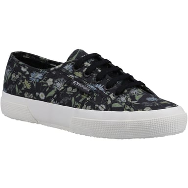 Superga 2750 Floral Print Cotton Dam Dam, Mörkgrå/Floral Print Träningsskor