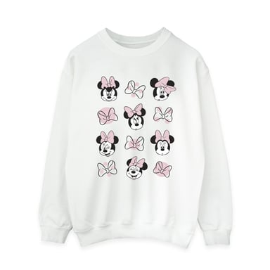 Disney Womens/Ladies Minnie Mouse Multiple Sweatshirt (White)