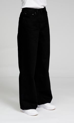 De Originele Performance Wide Jeans - Zwart Denim
