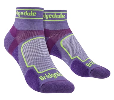 Bridgedale - Dames Hardloop Ultralichte Sport Lage Sokken - Paars